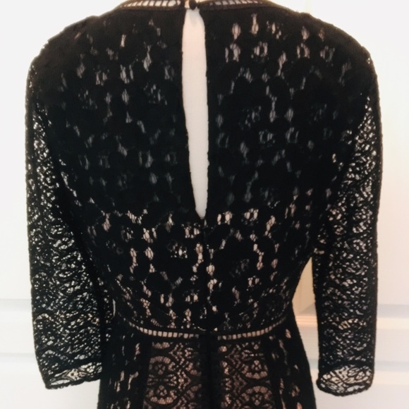 Kay Unger Black Lace Cocktail Party Dress XS 2 - Picture 6 of 8
